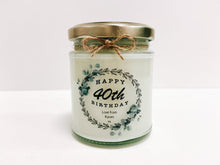 Load image into Gallery viewer, Happy 40th Birthday Candle