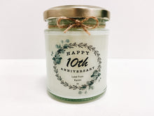 Load image into Gallery viewer, Happy 10th Anniversary Candle