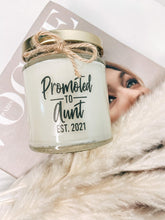 Load image into Gallery viewer, Promoted To Aunt Candle