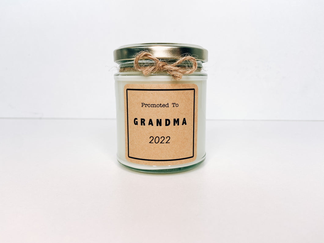 Promoted To Grandma Candle