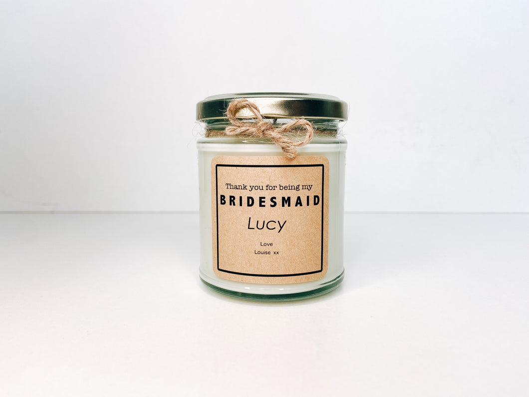 Will You Be My Bridesmaid? Candle