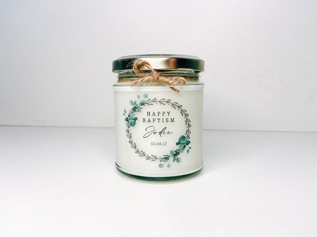 Happy Baptism Candle