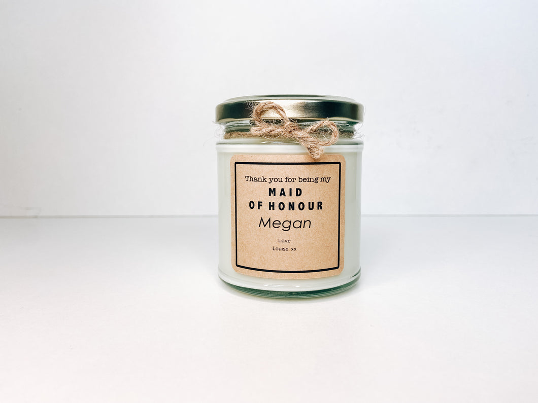 Maid Of Honour Candle