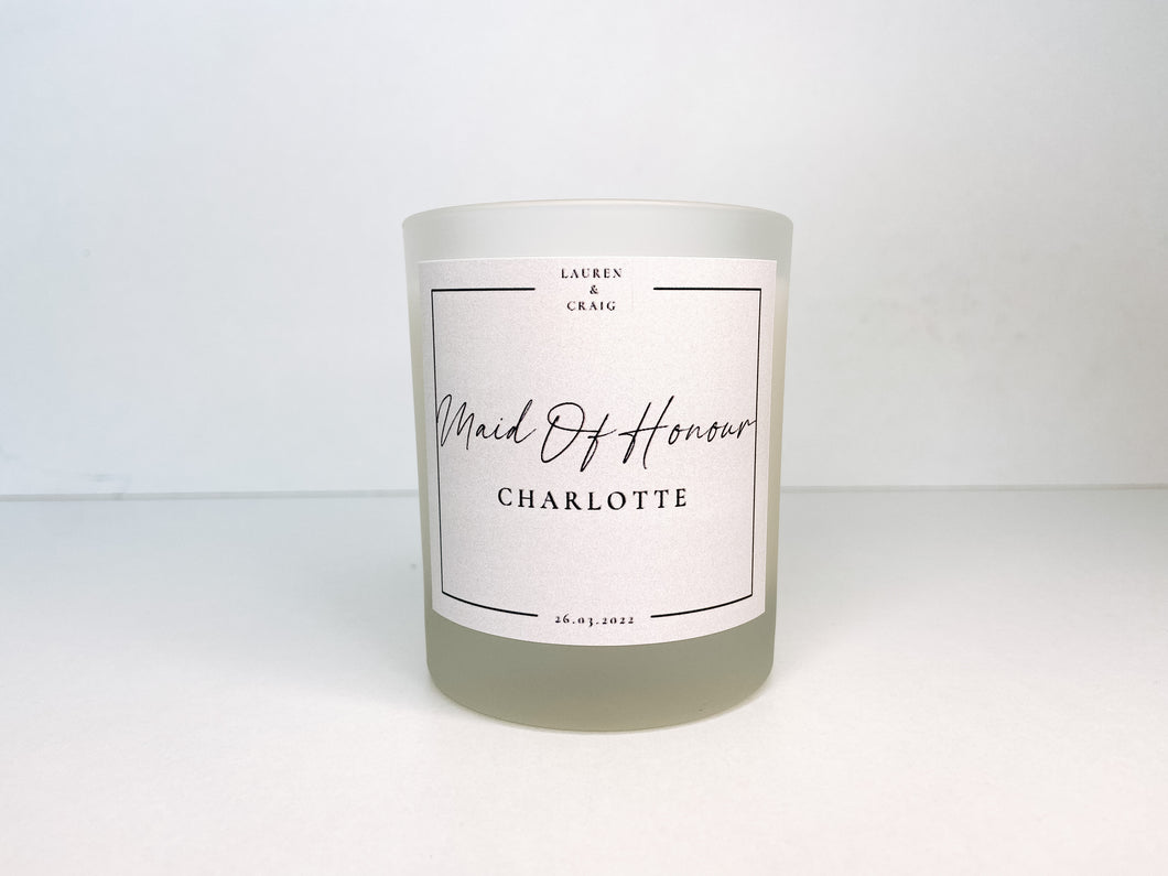 Maid Of Honour Candle